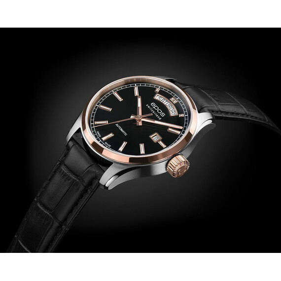 Zegarek Epos Automatic z czarnym paskiem
