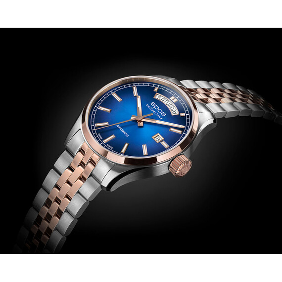 Zegarek z bransoletą w kolorze bikolor