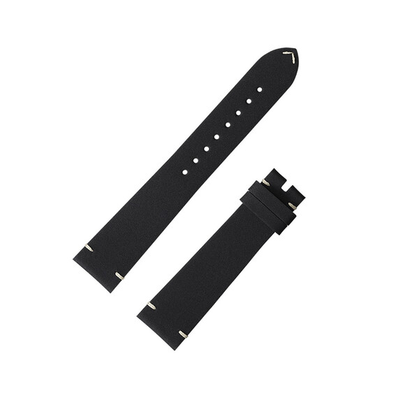 Czarny pasek Omega 19 mm bez klamerki