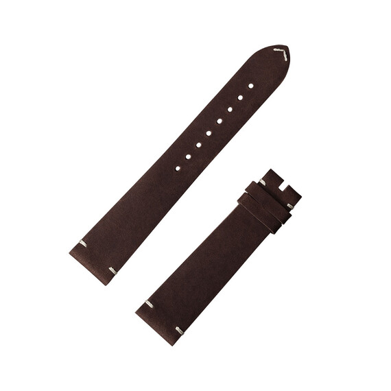 Brązowy pasek Omega 19 mm bez klamerki