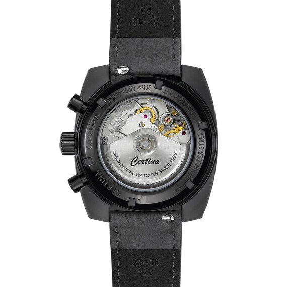 Przeszklony dekiel zegarka Certina DS Chronograph Automatic 1968 C040.462.36.041.00