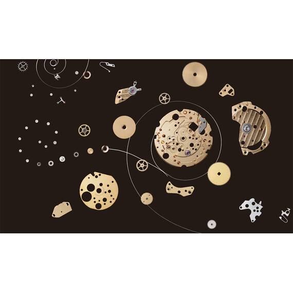 Mechanizm Citizen 8210 rozłożony