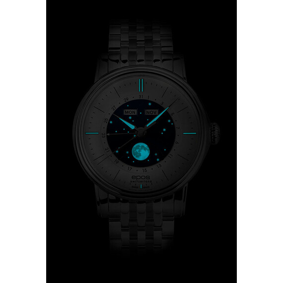 Podświetlenie zegarka Epos Oeuvre D'Art Classic 3439.322.20.18.30