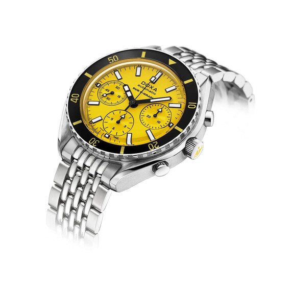 Zegarek nurkowy z żółtą tarczą Doxa SUB 200 C-GRAPH