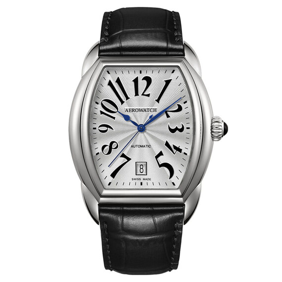 Męski zegarek z kopertą tonneau Aerowatch Streamline Automatic