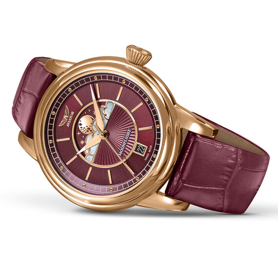 Pozłacany zegarek w stylu lotniczym Aviator