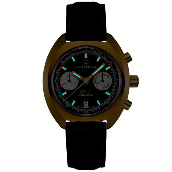 Podświetlenie zegarka Certina DS-2 Chronograph Automatic C024.462.36.091.00