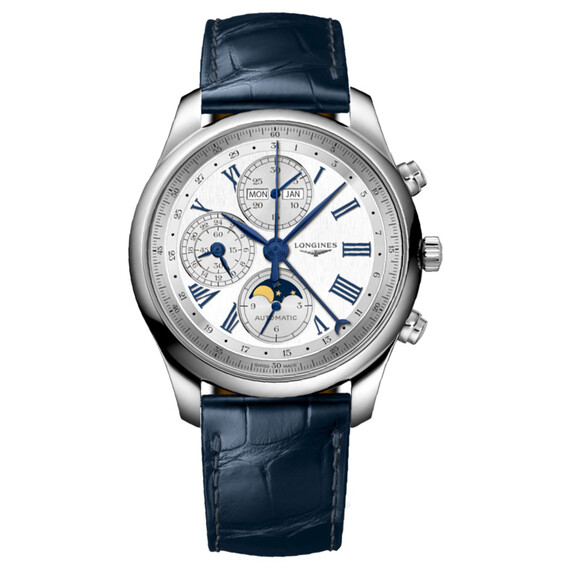 Męski zegarek Longines na egzotycznym pasku skórzanym