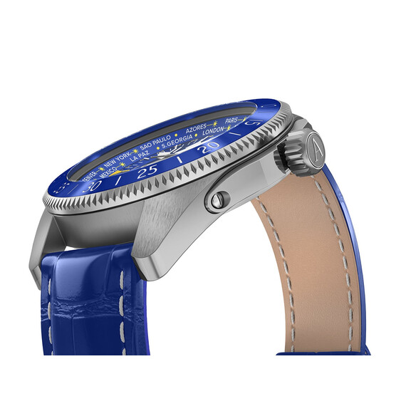 Zegarek ze strefami czasowymi Aviator