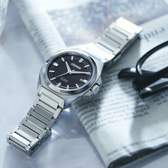 Srebrny zegarek męski Citizen Series 8