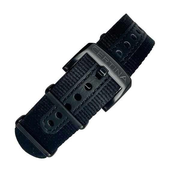 Czarna klamerka w pasku Certina NATO