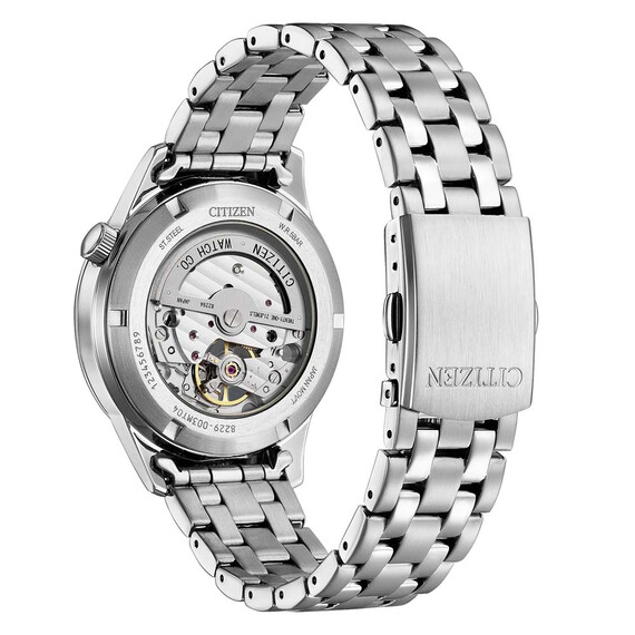 Stalowa bransoleta zegarka Citizen Mechanical Classic Open Heart NH9131-73A