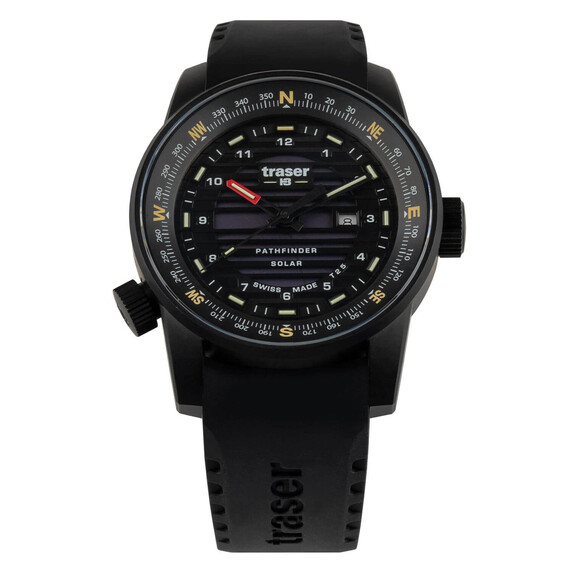 Męski zegarek traser na gumowym pasku