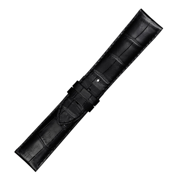 Czarny pasek Tissot 22 mm do zapięcia motylkowego