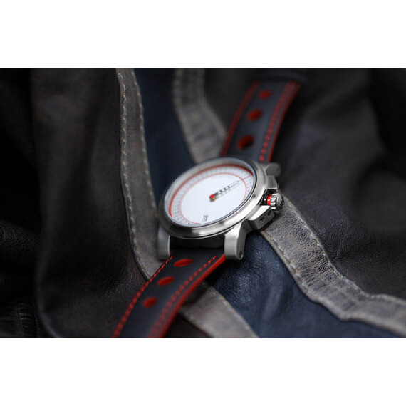 Zegarek Schaumburg na czarnym pasku skórzanym