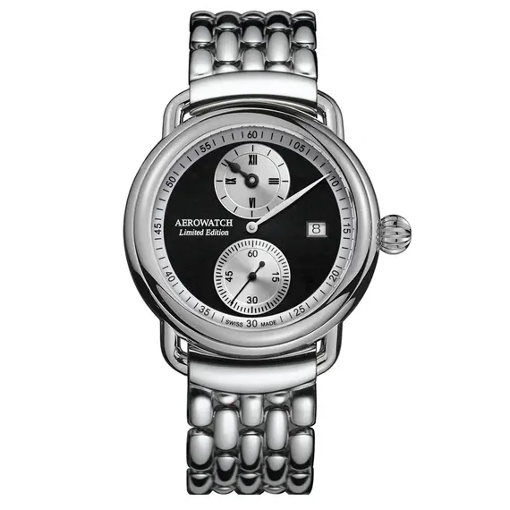 Zegarek męski limitowany Aerowatch 1942 Regulator Limited Edition A 76983 AA04 M na bransolecie