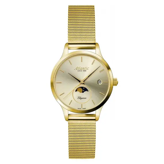 Zegarek damski Atlantic Elegance 29040.45.31MB, Wersja: żółte złoto2 