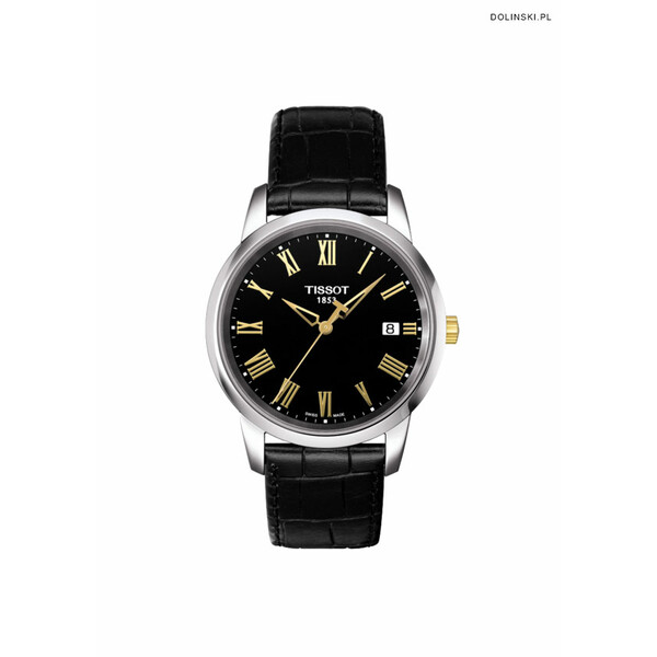 Czarny pasek do zegarków Tissot Classic Dream Gent