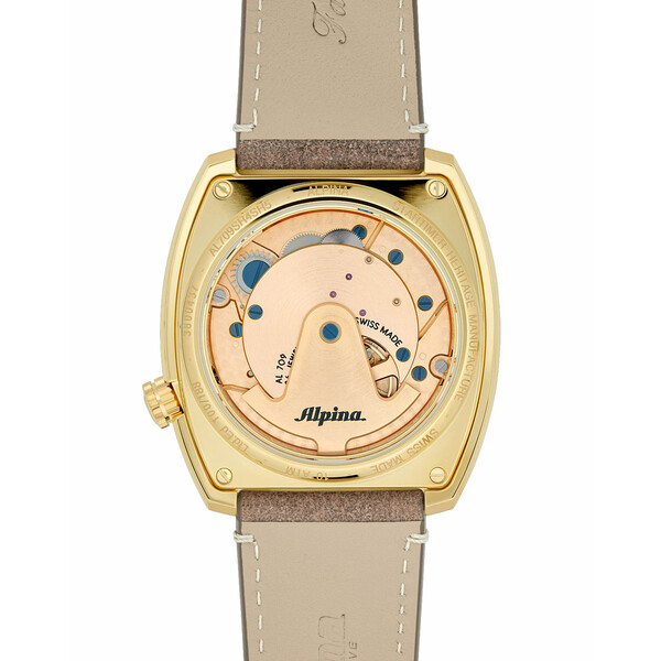 Zegarek z mechanizmem  AL-709 inspirowanym "bumperem" z lat 50.