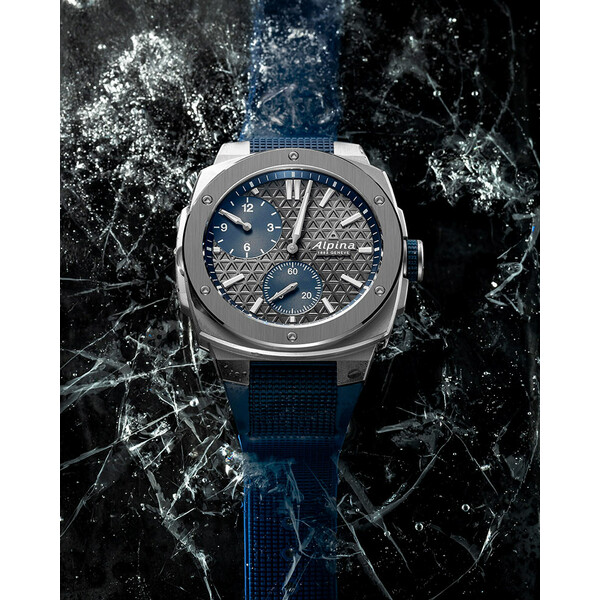 Niebieski zegarek Alpina