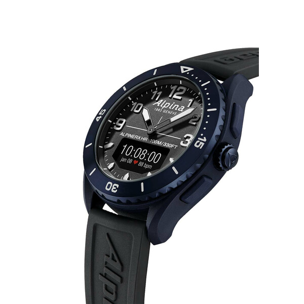 Modny zegarek męski typu smartwatch Alpina.