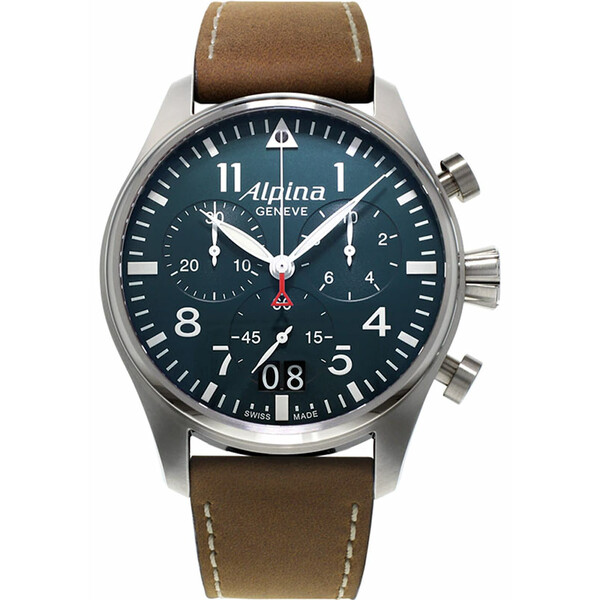 Alpina Startimer Pilot Big Date Chronograph AL-372N4S6 zegarek męski z chronografem.
