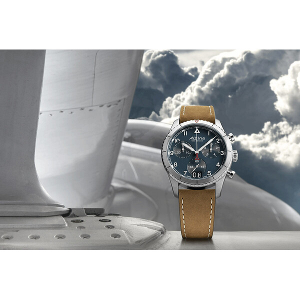 Zegarek typu pilot Alpina Startimer Pilot Quartz Chronograph Big Date