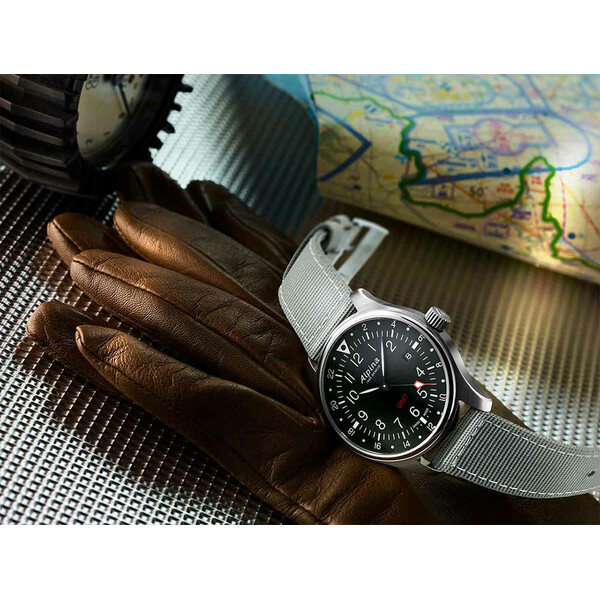Alpina Startimer Pilot Quartz GMT AL-247B4S6 zegarek męski