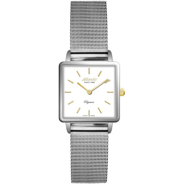 Atlantic Elegance 29041.41.11GMB kwadratowy zegarek damski