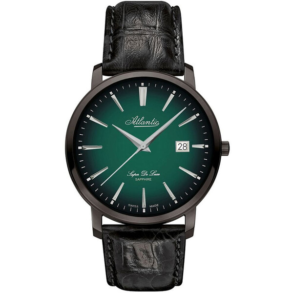 Atlantic Super De Luxe 64351.46.71 zegarek męski z zieloną tarczą