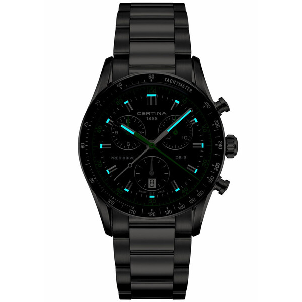 Podświetlenie zegarka Certina DS-2 Gent Precidrive Chrono C024.447.11.051.02
