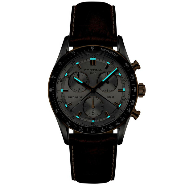 Podświetlenie zegarka Certina DS-2 Gent Precidrive Chrono C024.447.26.031.00