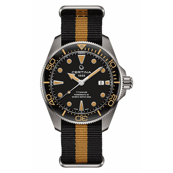 Certina DS Action Diver zegarek do nurkowania na pasku NATO