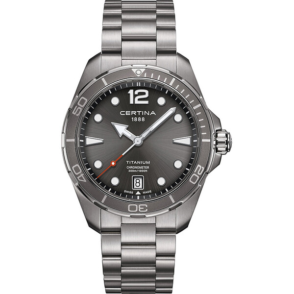 Certina DS Action Gent Titanium C032.451.44.087.00 tytanowy zegarek nurkowy