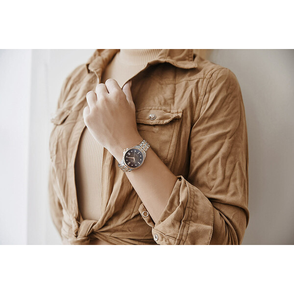 Zegarek damski z dwukolorową bransoletą Certina DS Action.