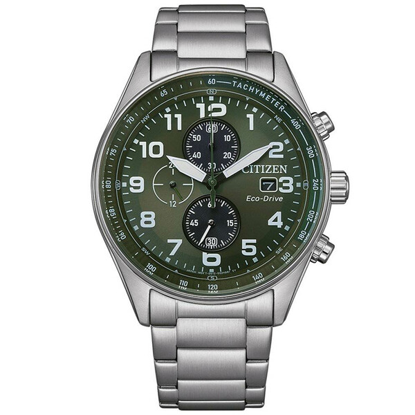Zegarek z zieloną tarczą Citizen CA0770-72X