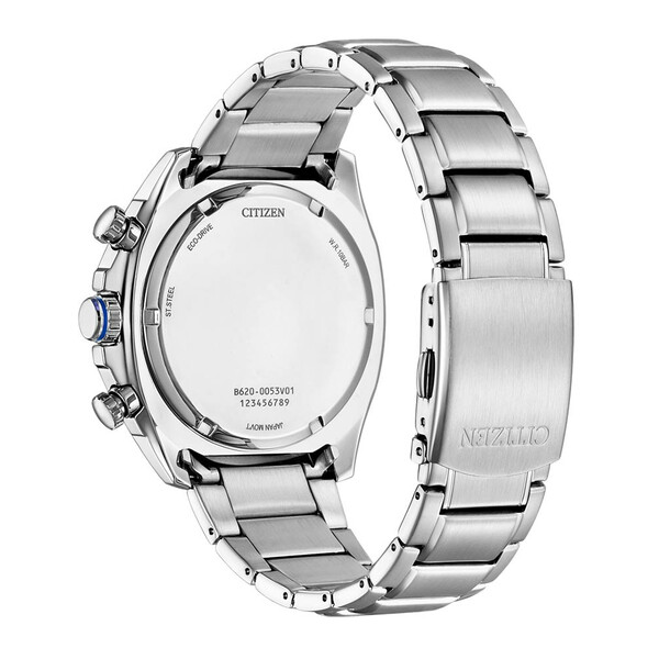 Zakręcany dekiel i stalowa bransoleta zegarka Citizen CA4560-81L