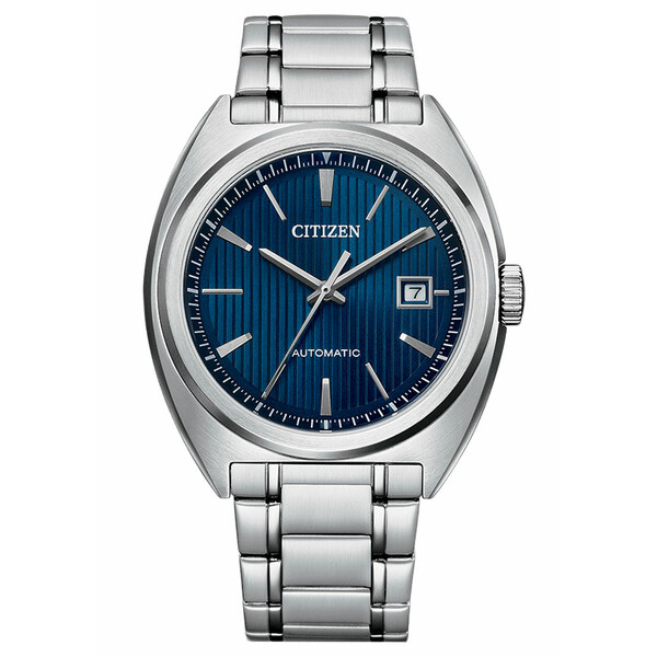 Zegarek Citizen Automatic z niebieską tarczą i bransoletą stalową