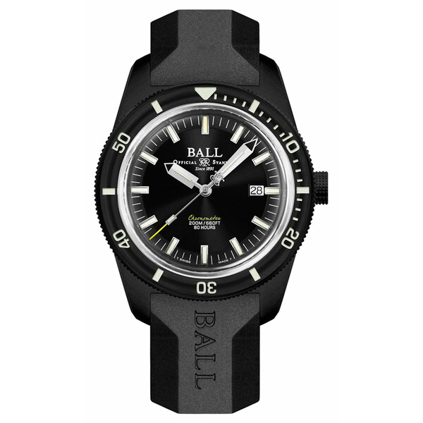 Limitowany zegarek nurkowy Ball DD3208B-P2C-BK