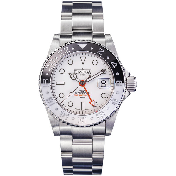 Davosa 161.571.15 Ternos Professional GMT Black & White limitowany zegarek męski