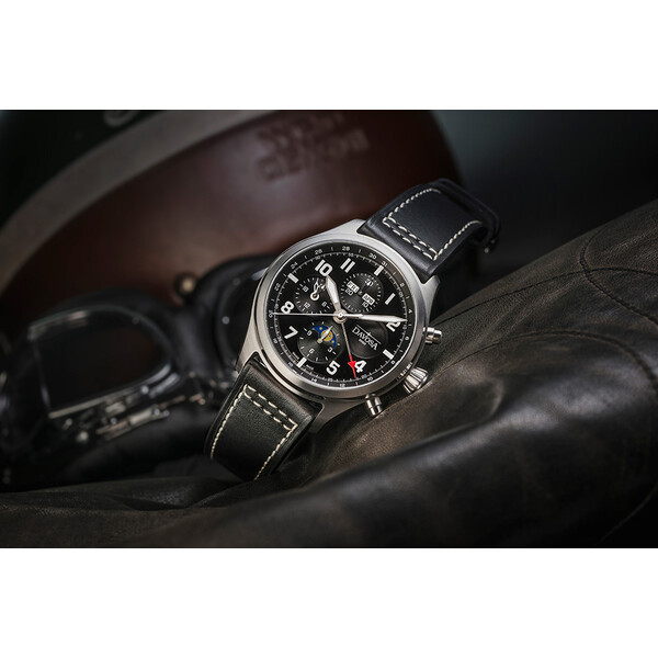 Davosa 161.586.55 Newton Pilot Moonphase Chronograph zegarek męski