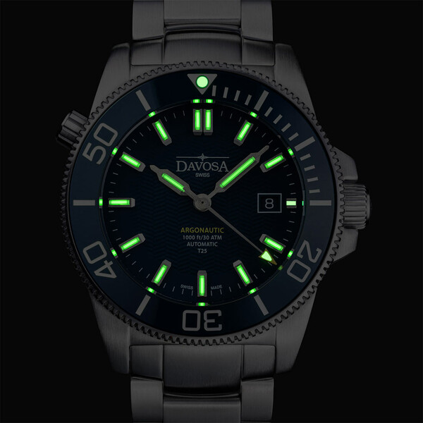 Podświetlenie zegarka Davosa Argonautic Lumis BS Automatic 161.529.04