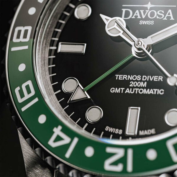 Czas GMT w zegarku Davosa Ternos Ceramic GMT Automatic 161.590.70