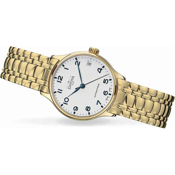 Zegarek z białą tarczą Davosa Classic Lady Automatic 166.189.11