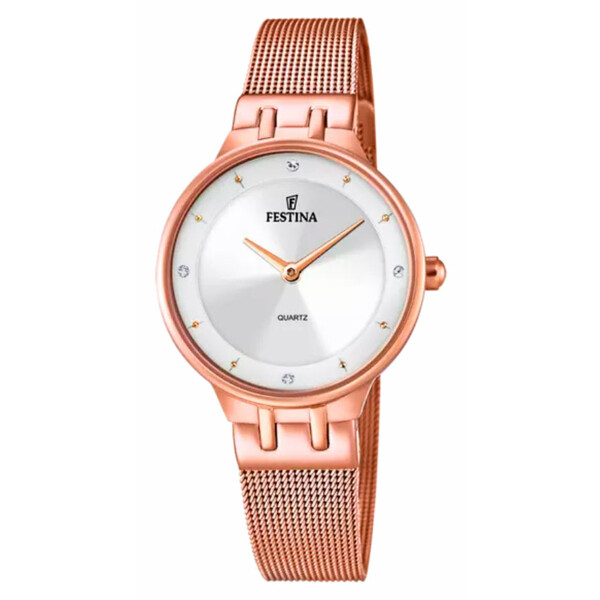 Festina F20599/1 zegarek damski w kolorze różowego złota