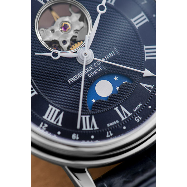 Zegarek ze wskaźnikiem faz księżycowych Frederique Constant