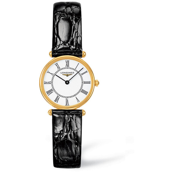 Złoty damski zegarek Longines Agassiz