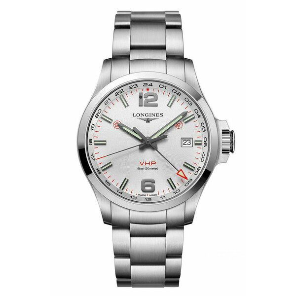 Szwajcarski zegarek Longines Conquest V.H.P. GMT L3.728.4.76.6