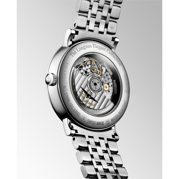 Transparentny dekiel zegarka Longines Elegant Automatic L4.910.4.92.6