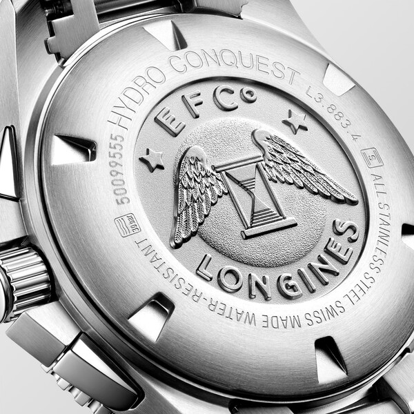 Zakręcany dekiel zegarka Longines HydroConquest Automatic L3.883.4.76.6